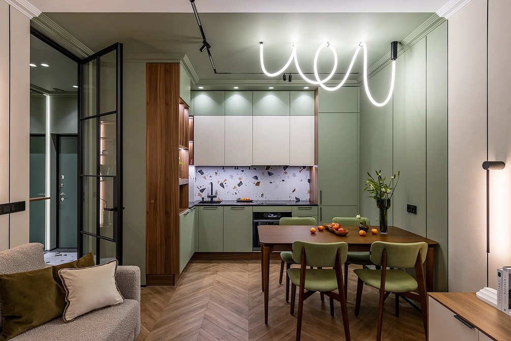 Как разделить комнату на две зоны: 11 способов и 76 фотопримеров