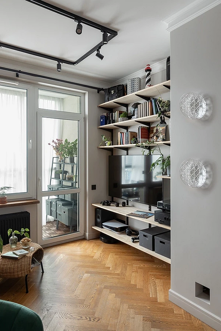 Как разделить комнату на две зоны: 11 способов и 76 фотопримеров