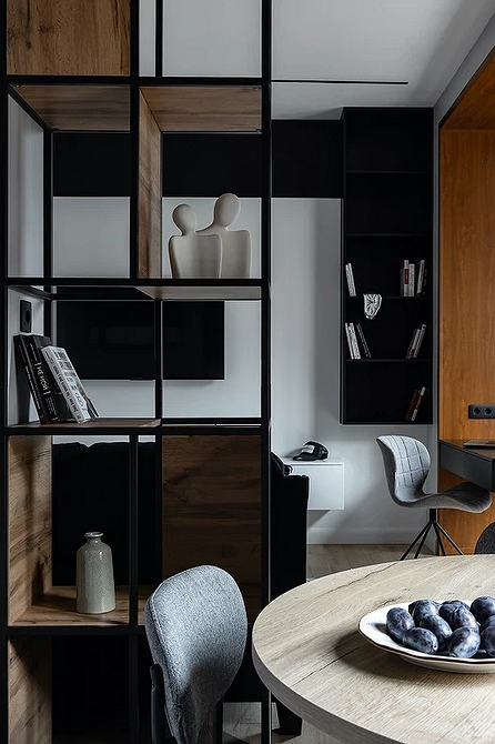 Как разделить комнату на две зоны: 11 способов и 76 фотопримеров