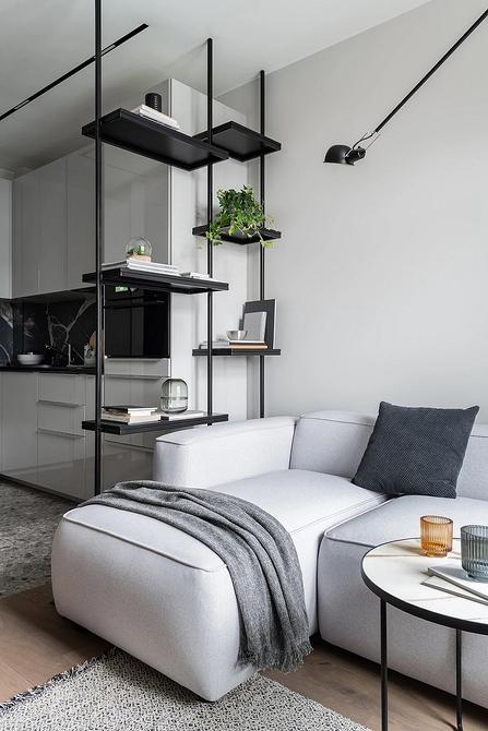 Как разделить комнату на две зоны: 11 способов и 76 фотопримеров