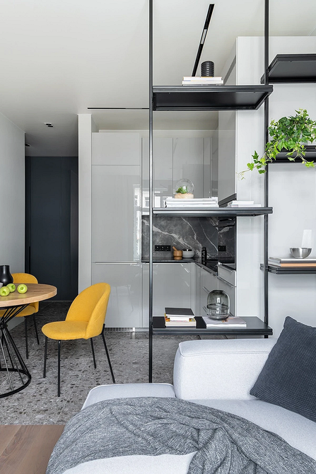 Как разделить комнату на две зоны: 11 способов и 76 фотопримеров