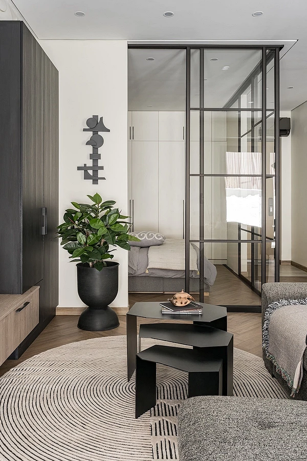 Как разделить комнату на две зоны: 11 способов и 76 фотопримеров