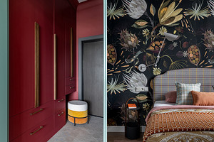 Интерьер с потрясающей отделкой! Необычная квартира 67 кв. м для девушки