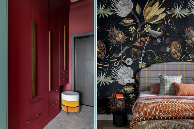 Интерьер с потрясающей отделкой! Необычная квартира 67 кв. м для девушки