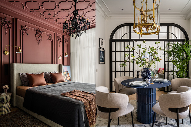 Яркая спальня и эффектная гостиная-детская: необычный интерьер 66 кв. м для семьи с ребенком