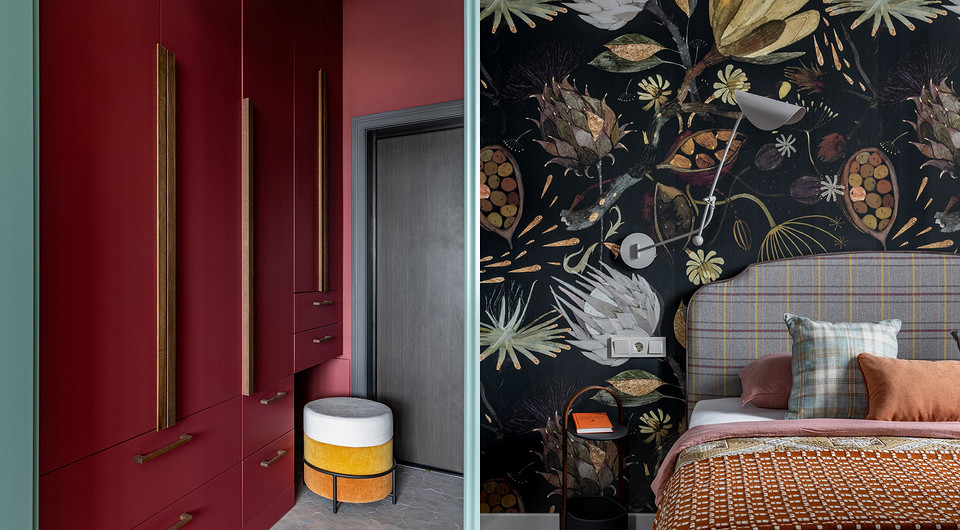 Интерьер с потрясающей отделкой! Необычная квартира 67 кв. м для девушки