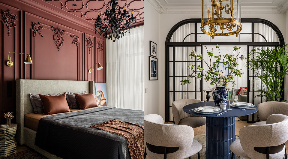 Яркая спальня и эффектная гостиная-детская: необычный интерьер 66 кв. м для семьи с ребенком