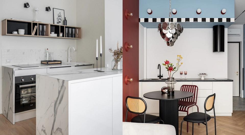 Так тоже можно! 6 дизайнерских кухонь без верхних шкафов