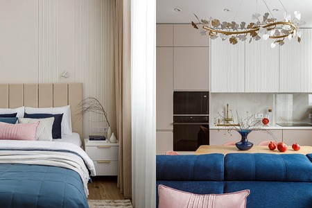 Однушка для семьи с ребенком: уютная и элегантная квартира 45 кв. м, которая выглядит больше