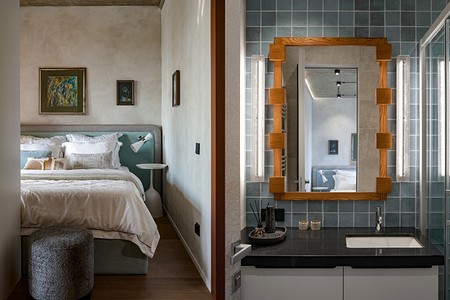 Кухня-гостиная и спальня на 30 кв. м: квартира с необычным интерьером в Сочи