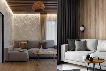 Панели в интерьере гостиной: виды, особенности и 57 фото для вдохновения