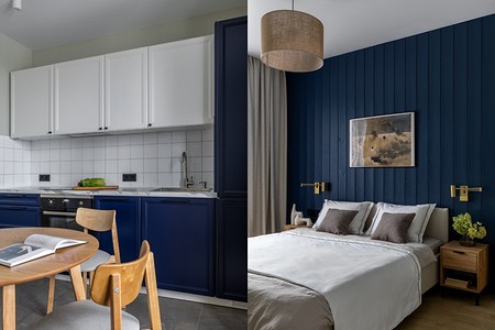 Вагонка в квартире и другие идеи: уютный интерьер с загородной атмосферой 35 кв. м на будущее для сына