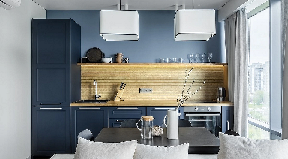 Кухня с открытыми полками: идеи дизайна и варианты наполнения (95 фото)