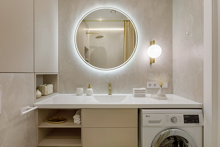 Дизайн ванной комнаты 2 на 2: идеи обустройства и примеры планировок (57 фото)