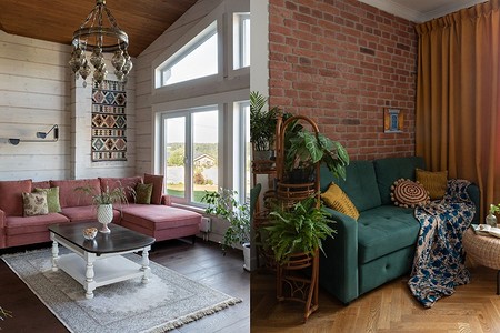 6 удивительно уютных и стильных диванных зон из проектов дизайнеров