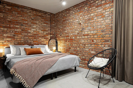 Спальня в стиле лофт: идеи дизайна и правила оформления (54 фото)