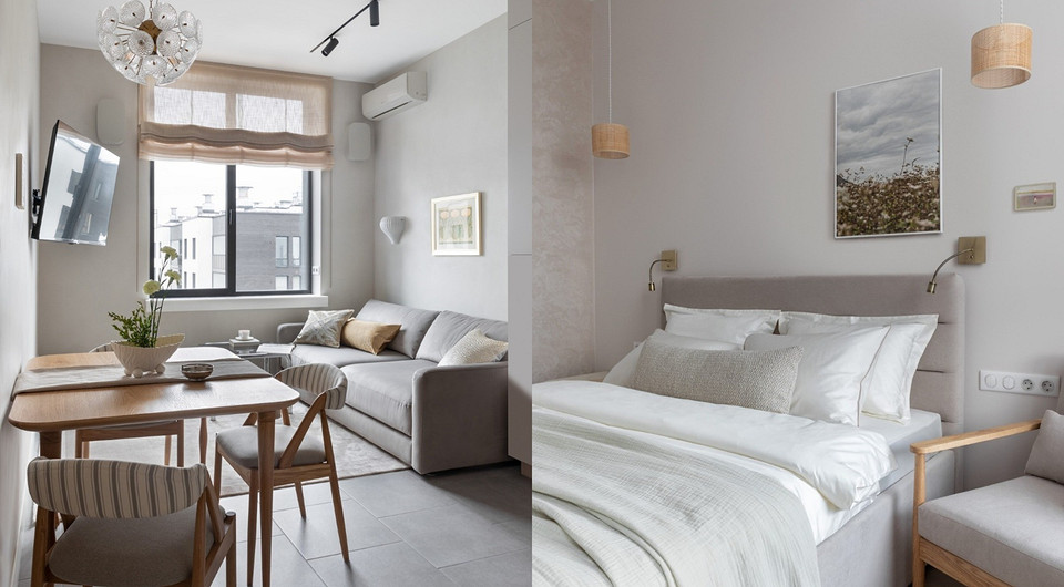 Вы полюбите серый в этом интерьере: очень уютная квартира 67 кв. м для женщины и ее сына