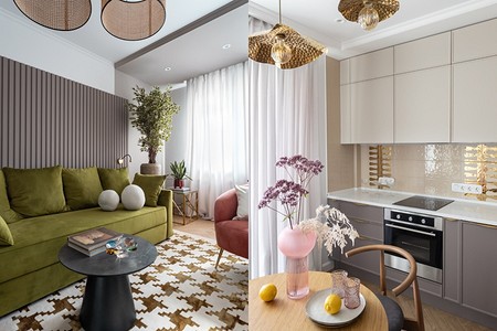 Это смело! Очень необычная и яркая однушка 40 кв. м для девушки