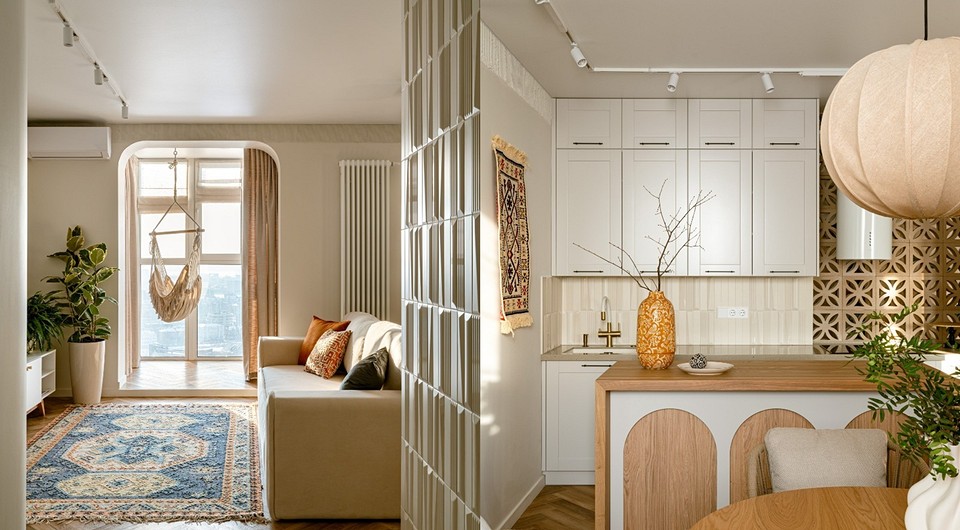 Квартира мечты: потрясающий интерьер 79 кв. м для девушки, вдохновленной Бали