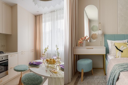 Очень нежно! Уютная однушка 37 кв. м для отдыха в Ессентуках