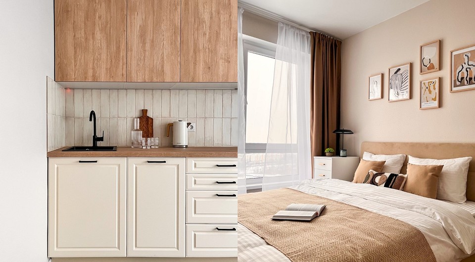 Покрасили обои и обставили мебелью: классное преображение однушки 33 кв. м с ремонтом от застройщика (фото до и после)