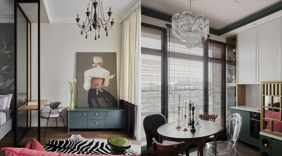 Интерьер «с историей» в новостройке! Впечатляющая квартира 38 кв. м, которую сделали под ключ