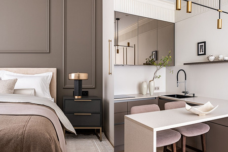 Однушка с функциями трешки: квартира 49 кв. м для взрослой семейной пары