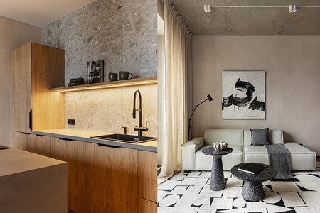 Минимализм вне времени: квартира 65 кв. м с выразительным интерьером