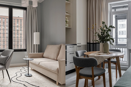 Интерьер в серо-бежевых тонах: как применять и с чем сочетать модную базу (65 фото)