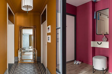 Не побоялись цвета: 6 ярких дизайнерских прихожих, которые приведут в восторг