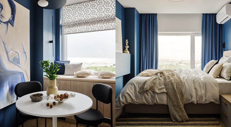 Из маленькой студии — в удобный интерьер с функциями двушки: квартира 36 кв. м для молодой пары