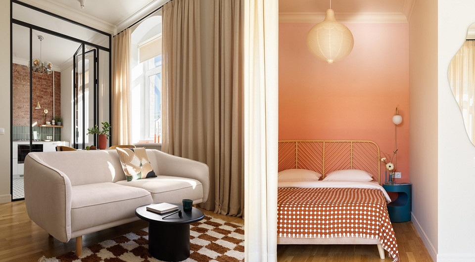 Из интерьера 2000-х — в потрясающую квартиру: 37 кв. м в доме 1914 года (фото до и после)