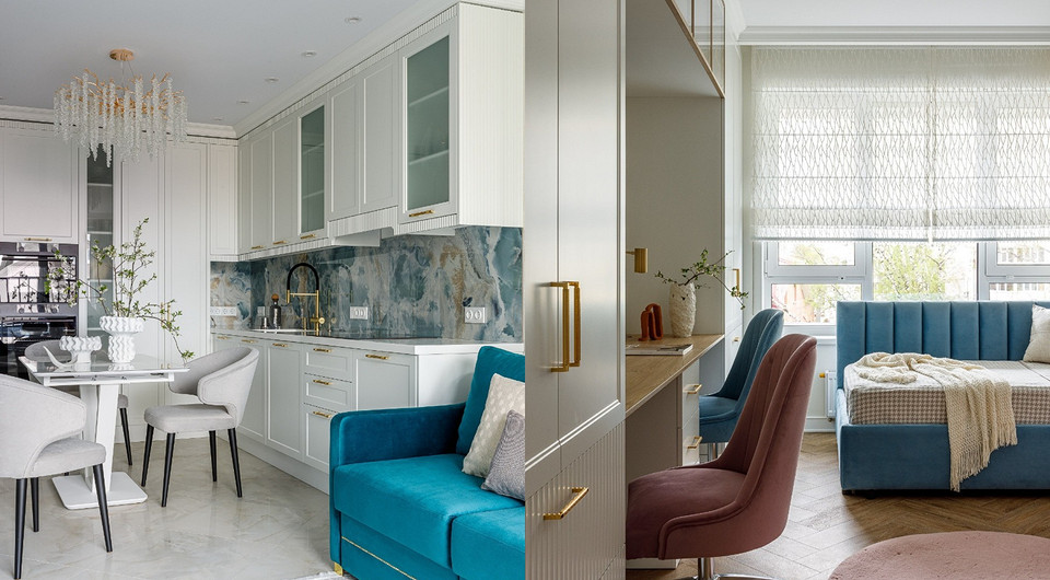 Для мамы и троих детей: элегантная и продуманная квартира 69 кв. м в Уфе