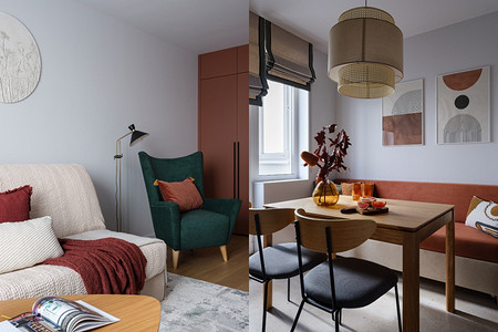 Квартира для родителей: однушка 37 кв. м с уютным интерьером в типовом доме