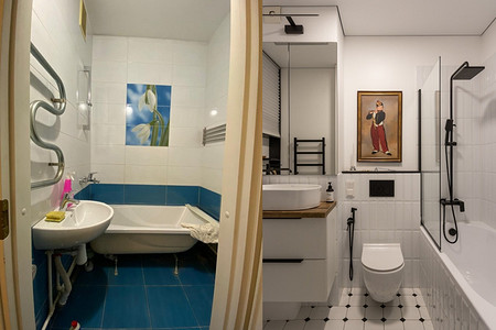 До и после: 5 ванных комнат, которые изменились до неузнаваемости