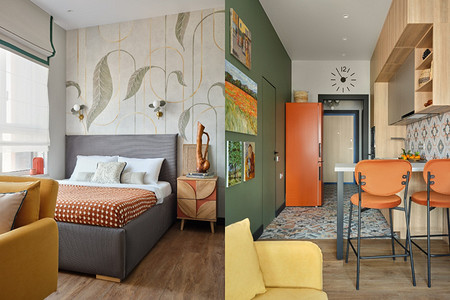 Оазис посреди мегаполиса: квартира-малышка 30 кв. м, которую сделали яркой и уютной