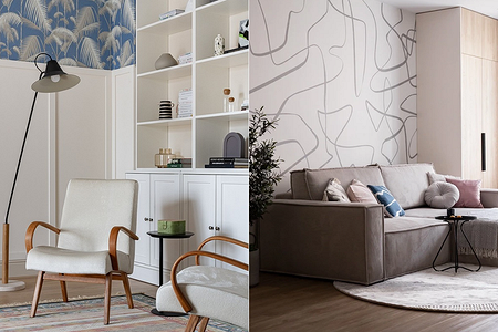 Обои в гостиную-2026: 9 трендов и варианты применения отделки (79 фото)