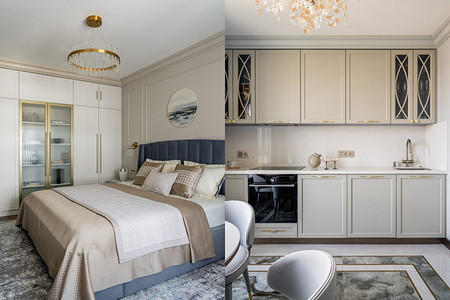 Вдохновились семьей: уютная и эффектная квартира 55 кв. м для пары с дочерью-студенткой