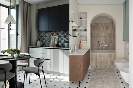 С ностальгией по детству: квартира 44 кв. м в отреставрированном доме 1950-х