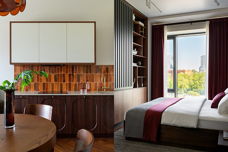 В подарок дочери: необычная и яркая квартира 47 кв. м