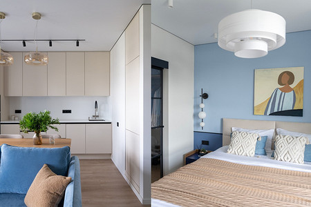 Здесь так уютно! Квартира 46 кв. м для семейной пары