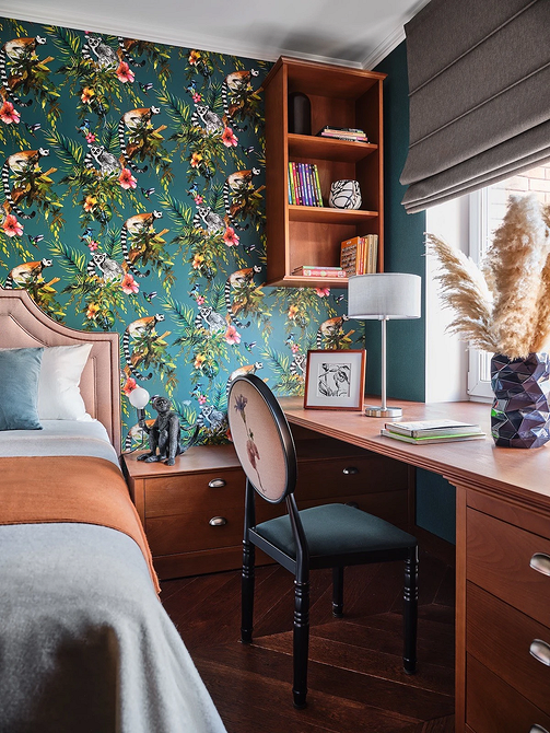 Как комбинировать обои: готовые схемы и идеи для каждой комнаты (73 фото)