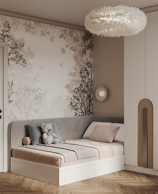 Как комбинировать обои: готовые схемы и идеи для каждой комнаты (73 фото)