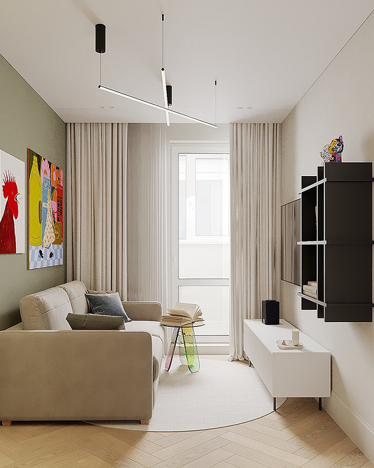 Как комбинировать обои: готовые схемы и идеи для каждой комнаты (73 фото)