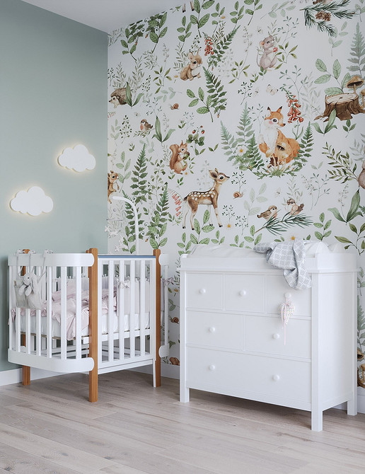 Как комбинировать обои: готовые схемы и идеи для каждой комнаты (73 фото)