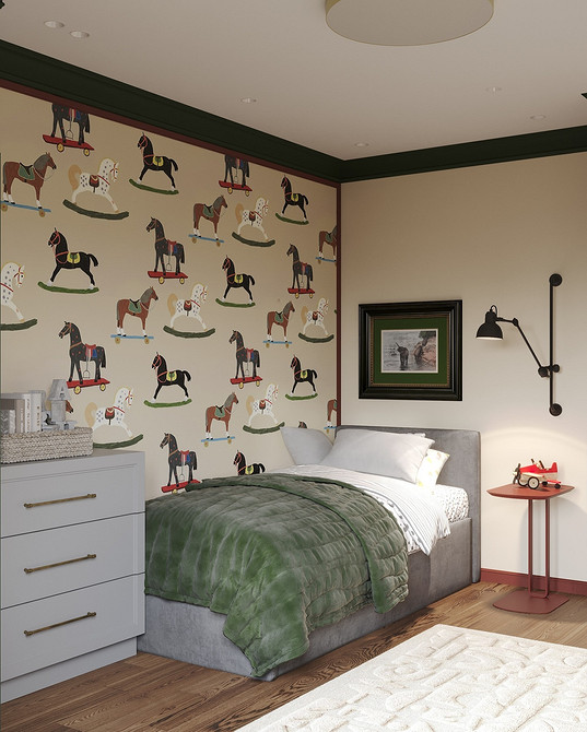 Как комбинировать обои: готовые схемы и идеи для каждой комнаты (73 фото)