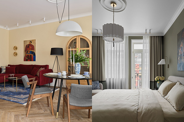 Из старой квартиры — в новую! Потрясающий интерьер 80 кв. м для семейной пары (фото до и после)