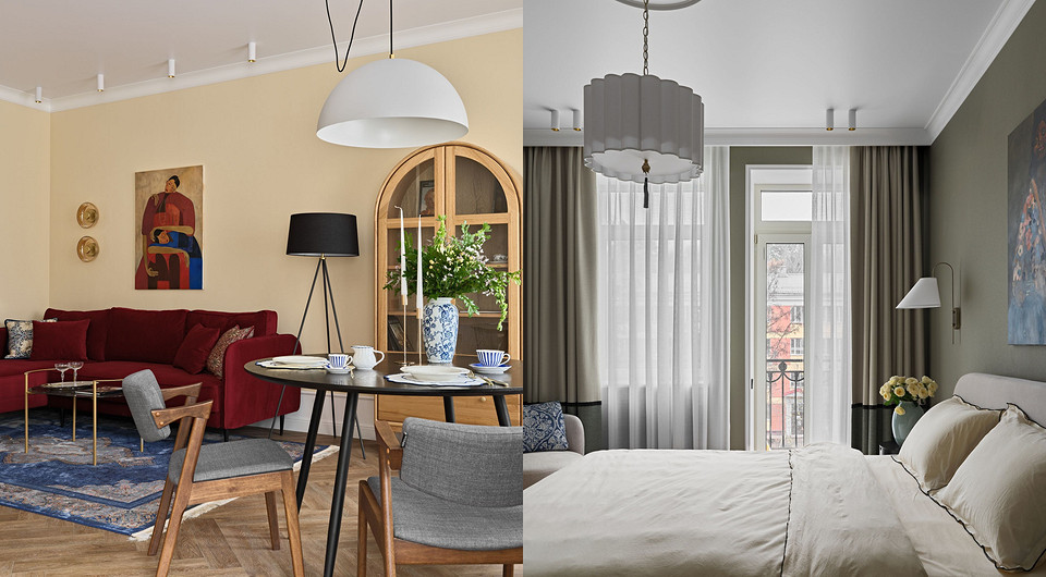 Из старой квартиры — в новую! Потрясающий интерьер 80 кв. м для семейной пары (фото до и после)