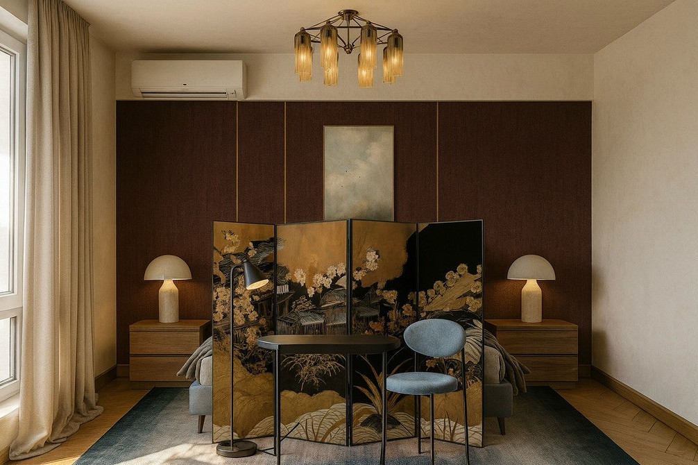 Как зонировать комнату на спальню и гостиную: 8 доступных вариантов и 58 фото