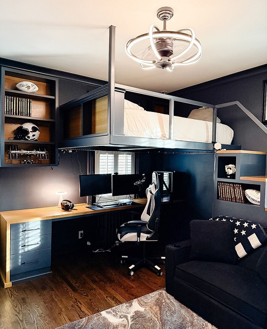 Как зонировать комнату на спальню и гостиную: 8 доступных вариантов и 58 фото